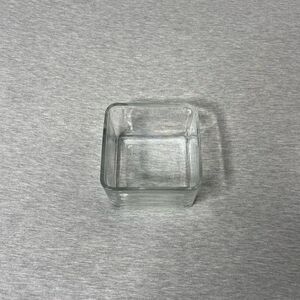 Target 5” Clear Square Glass Jar